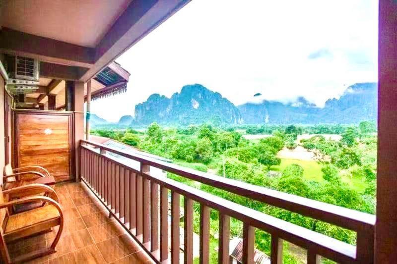 Happy Riverview Hotel Vang Vieng Exterior foto