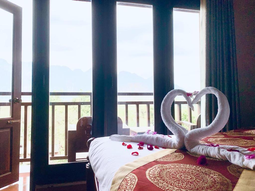 Happy Riverview Hotel Vang Vieng Exterior foto