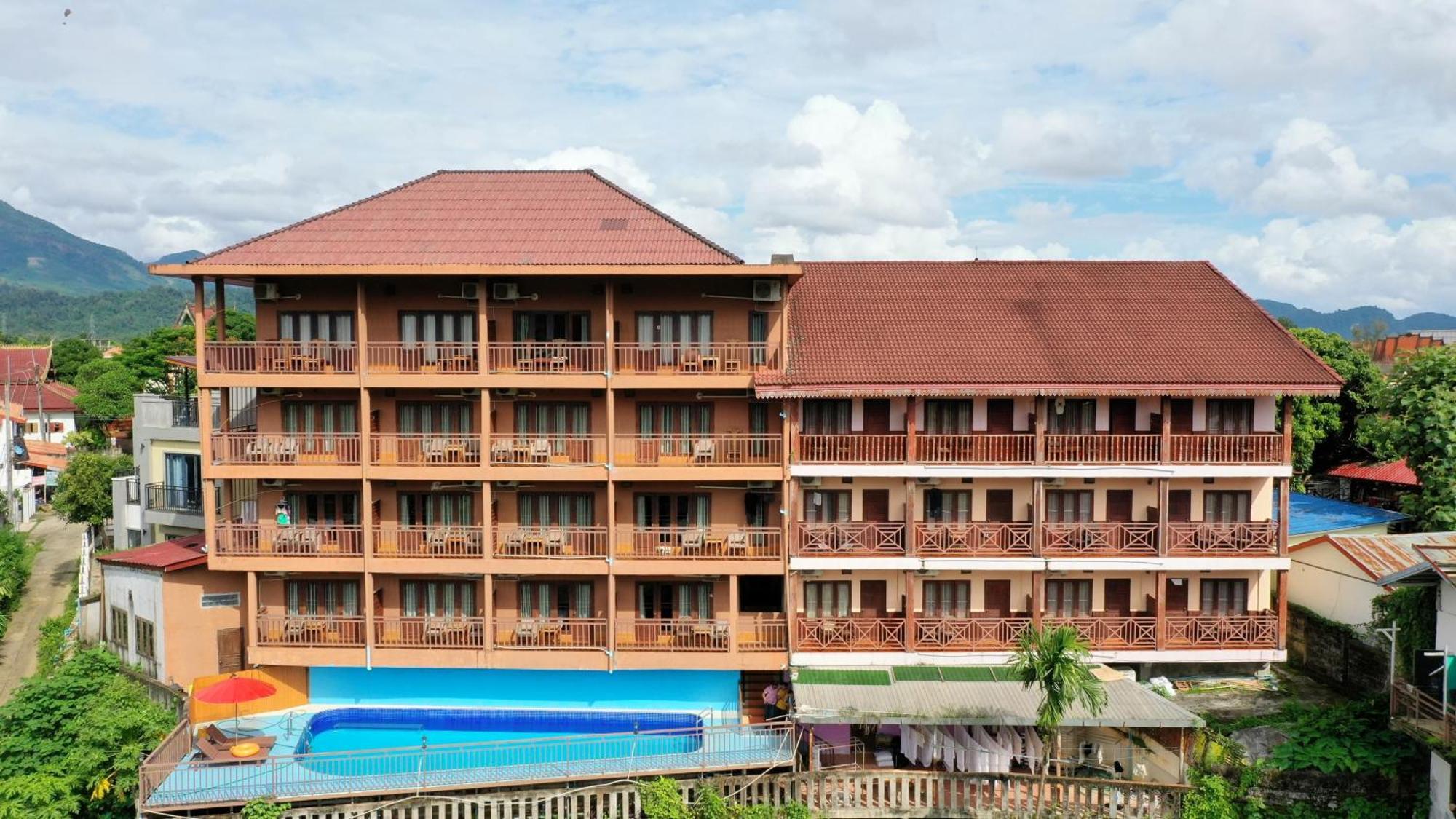 Happy Riverview Hotel Vang Vieng Exterior foto